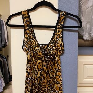 Vintage Leopard print silky soft nightgown